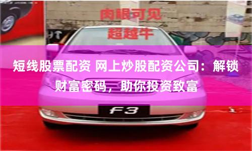 短线股票配资 网上炒股配资公司：解锁财富密码，助你投资致富